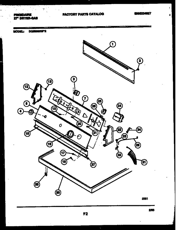 Diagram for DG5800RW2