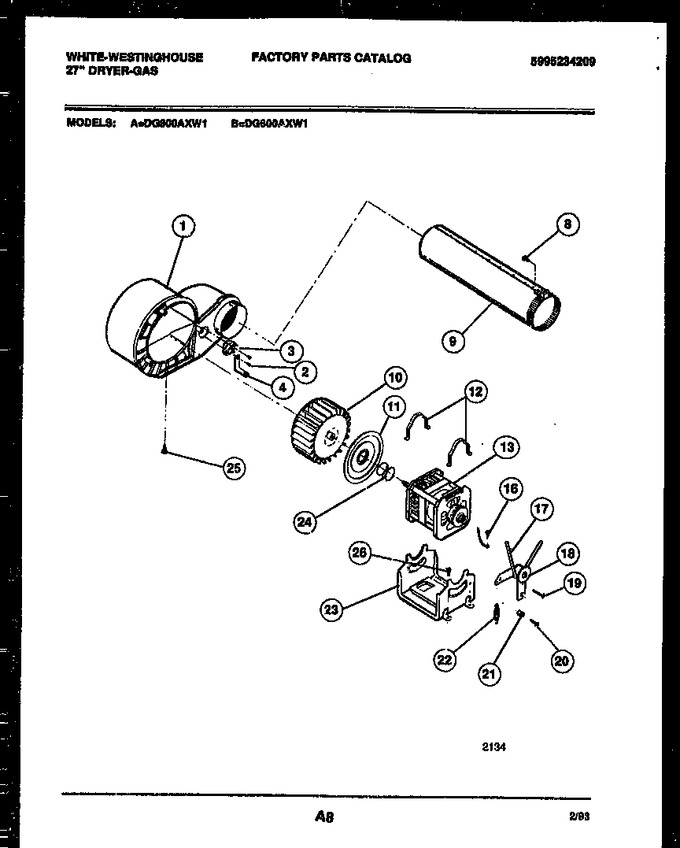 Diagram for DG600AXD1