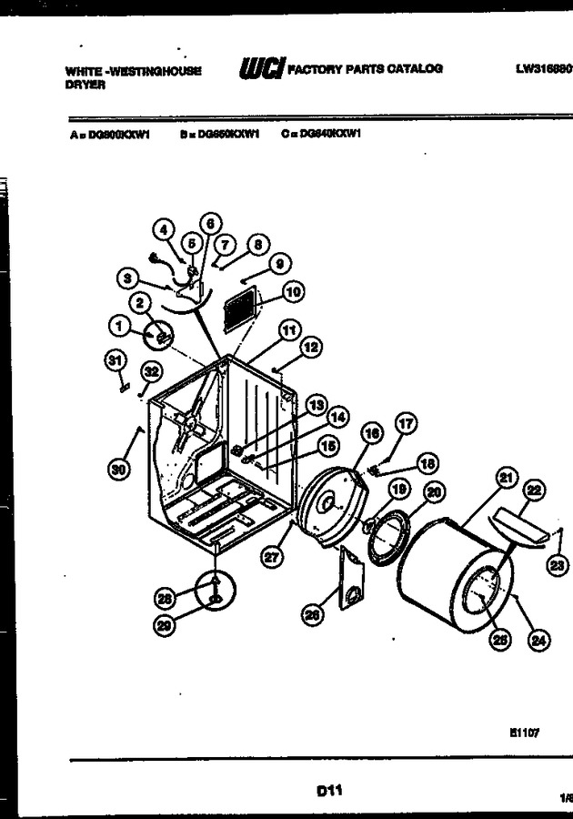 Diagram for DG800KXW1
