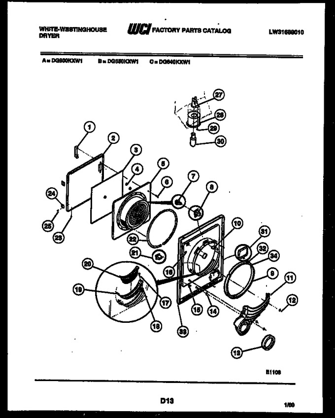 Diagram for DG800KXW1