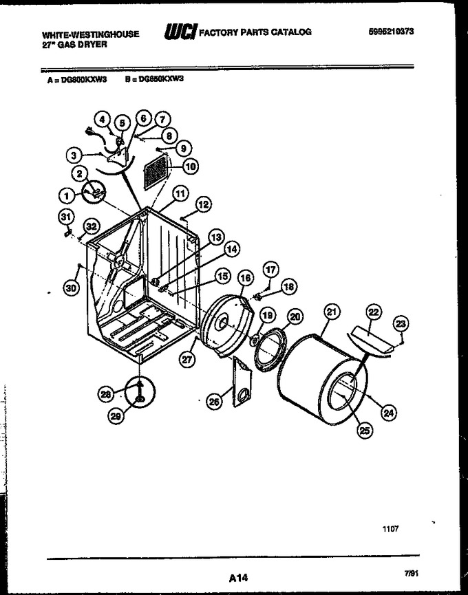 Diagram for DG800KXD3