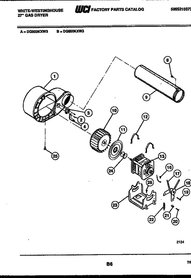 Diagram for DG650KXW3