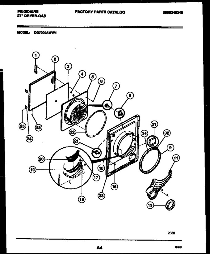 Diagram for DG7000AWW1