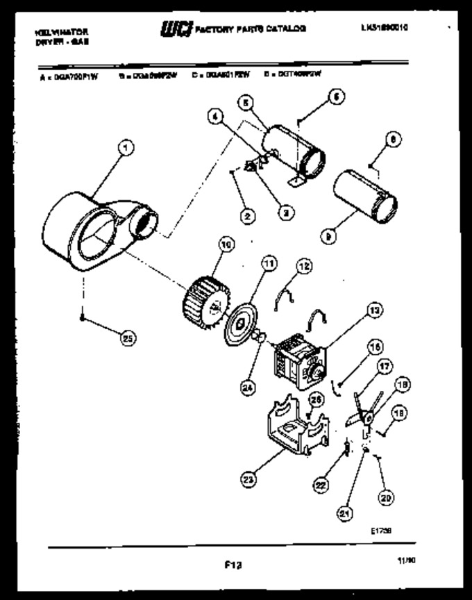 Diagram for DGA700F1W