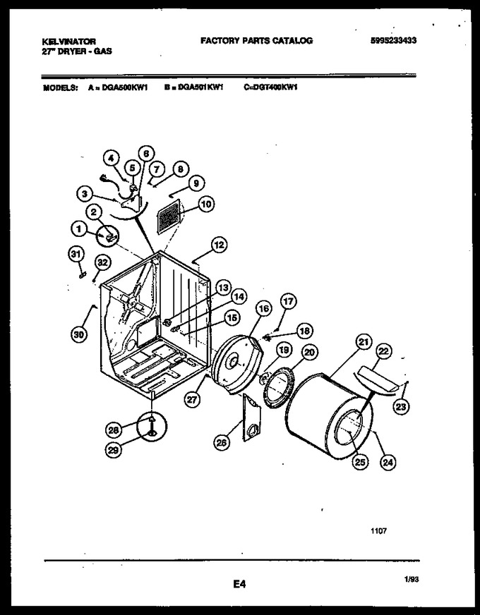 Diagram for DGA501KD1