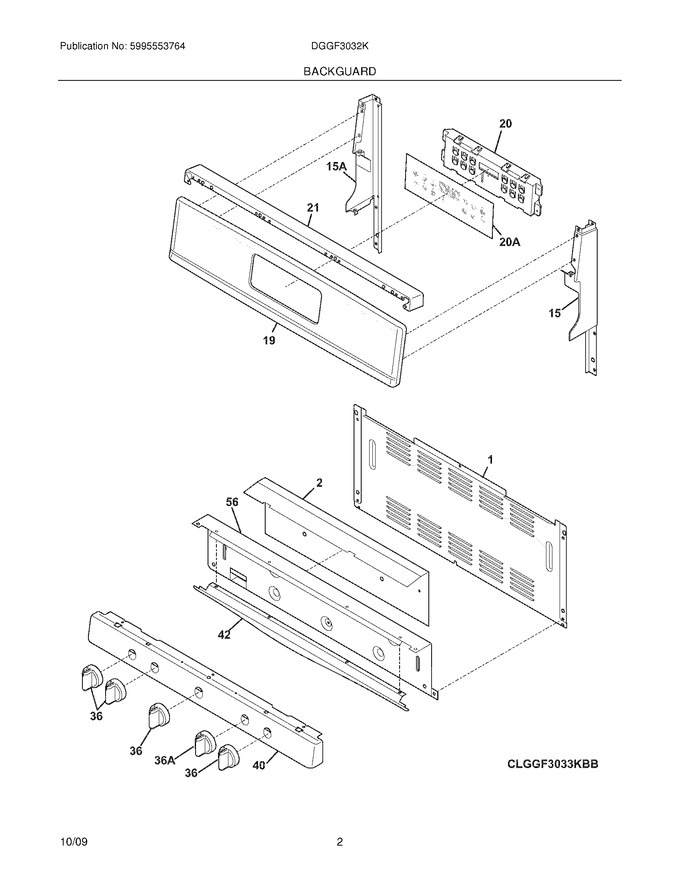 Diagram for DGGF3032KWB