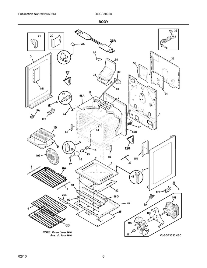 Diagram for DGGF3032KBD