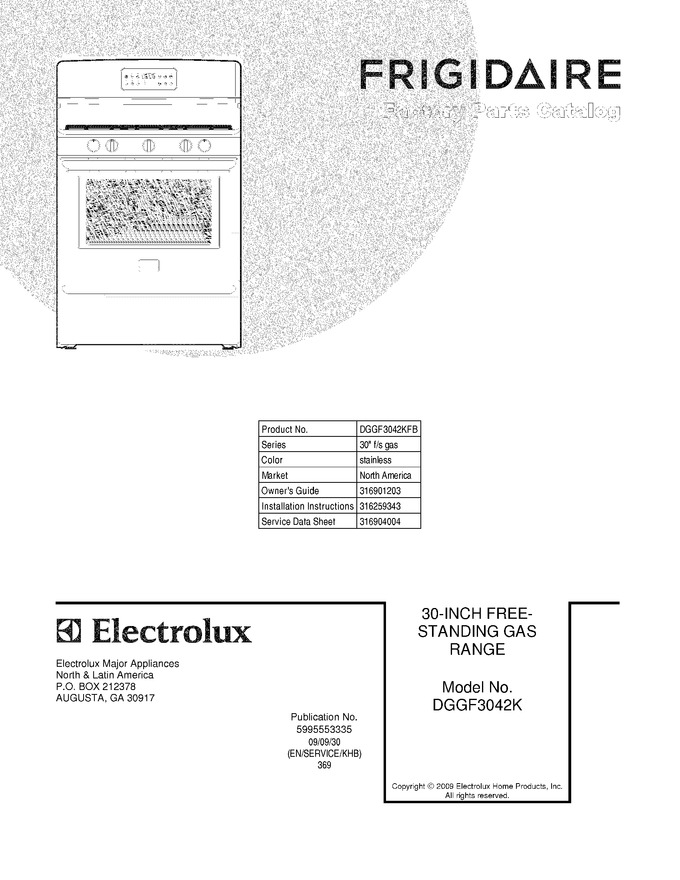Diagram for DGGF3042KFB