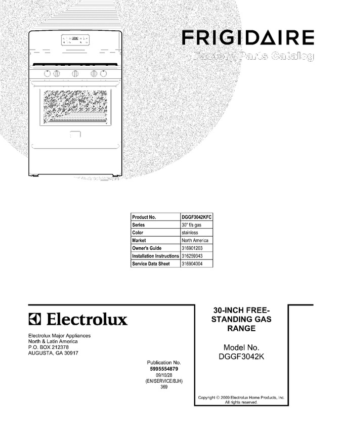 Diagram for DGGF3042KFC