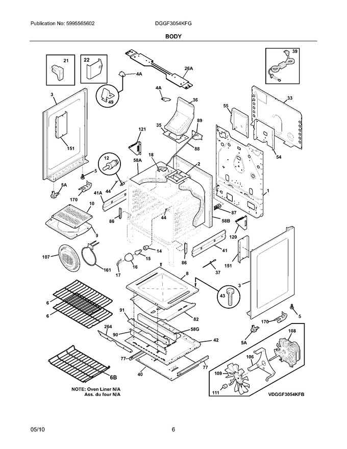 Diagram for DGGF3054KFG