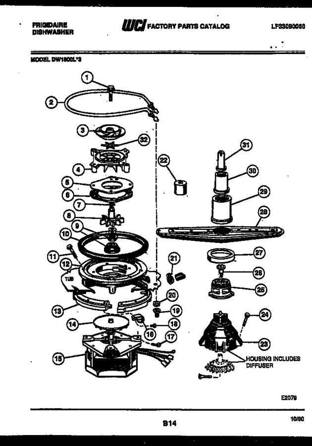 Diagram for DW1800LW3