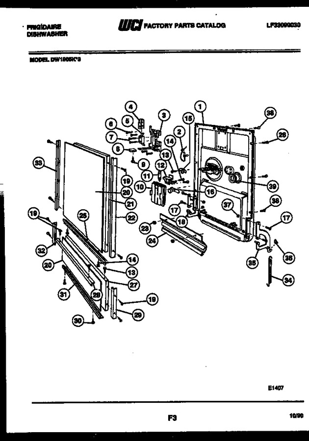 Diagram for DW1805KF3