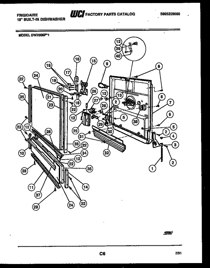 Diagram for DW2508PW1
