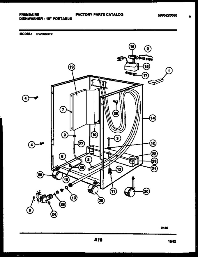 Diagram for DW2558PW2
