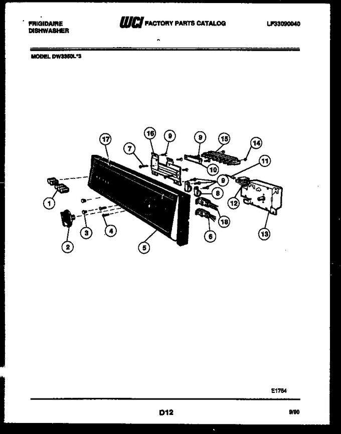 Diagram for DW3350LW3