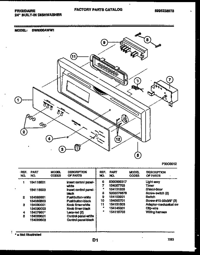 Diagram for DW6300AWW1