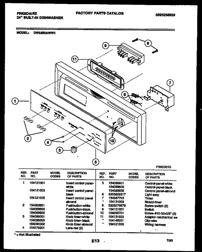 Diagram for DW6500AWL1