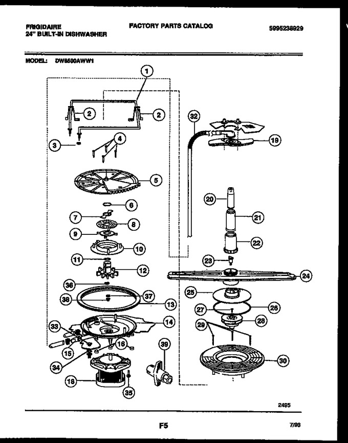 Diagram for DW6500AWW1