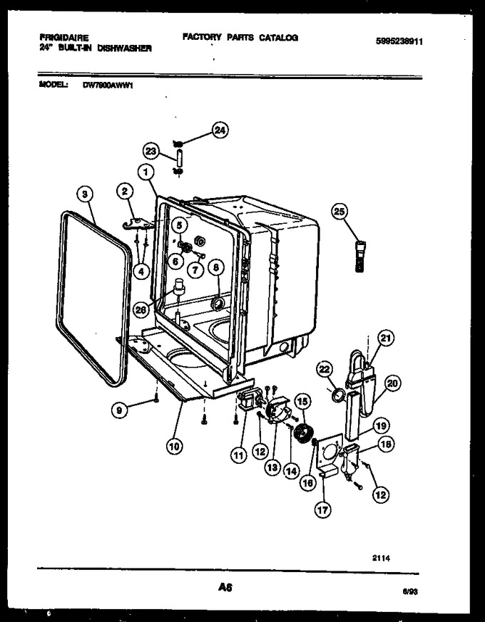Diagram for DW7600AWW1