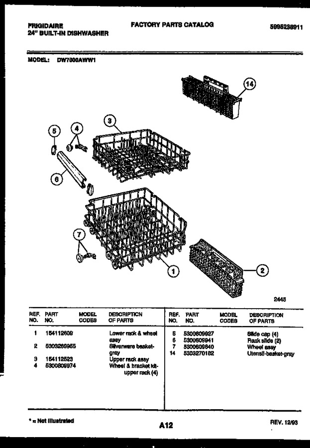 Diagram for DW7600AWW1