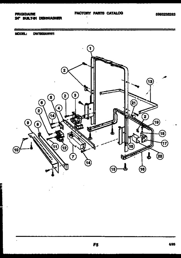 Diagram for DW7800AWW1