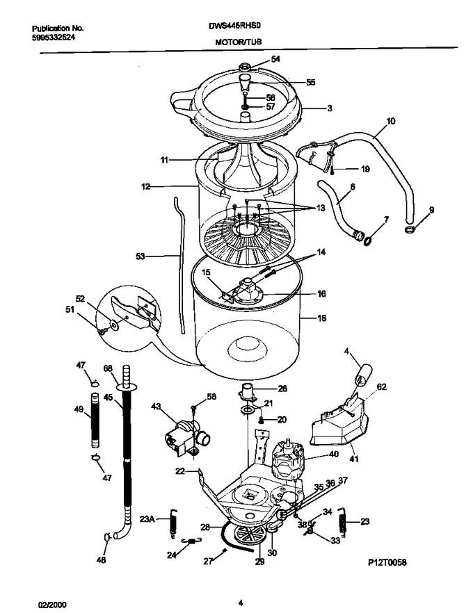 Diagram for DWS445RHS0