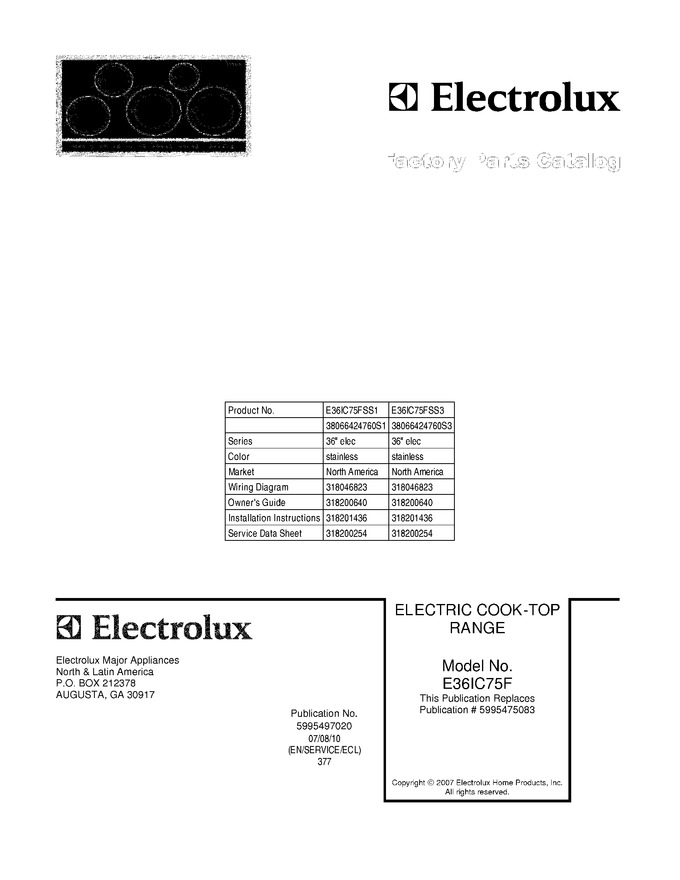 Diagram for E36IC75FSS1