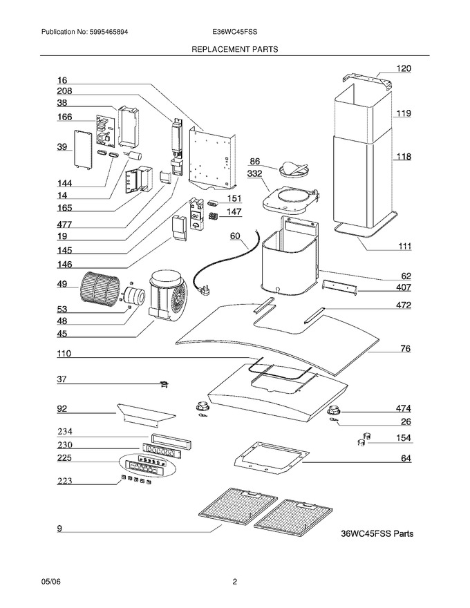 Diagram for E36WC45FSS