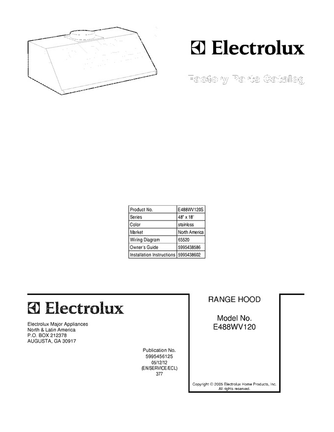 Diagram for E488WV120S