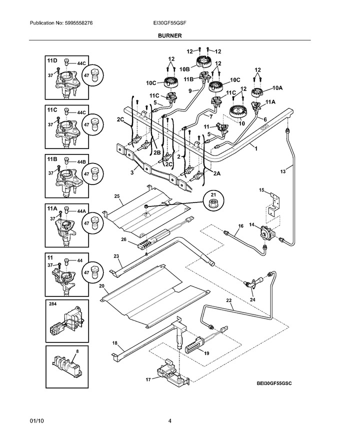 Diagram for EI30GF55GSF