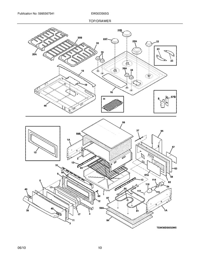 Diagram for EW30DS65GW5