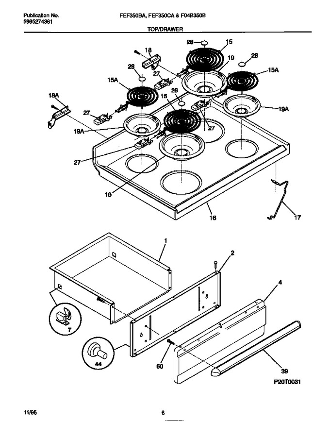 Diagram for FEF350CASE