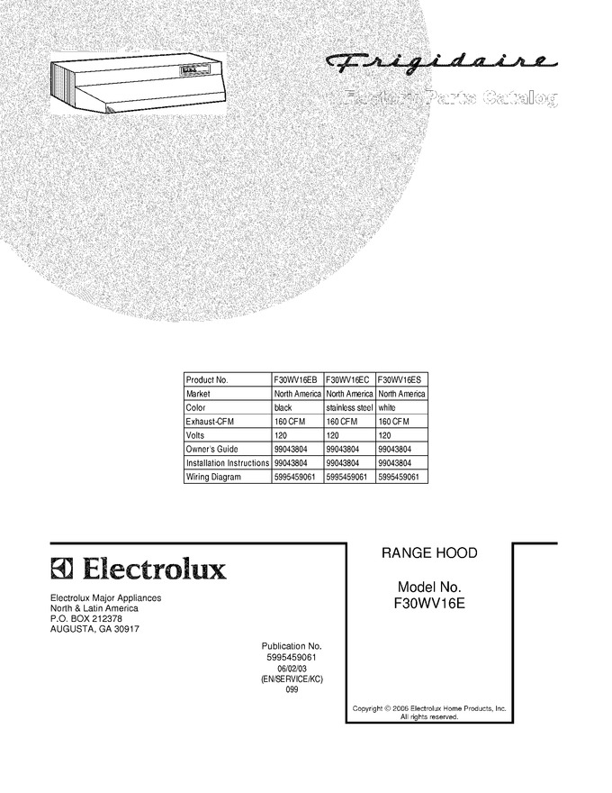 Diagram for F30WV16EB
