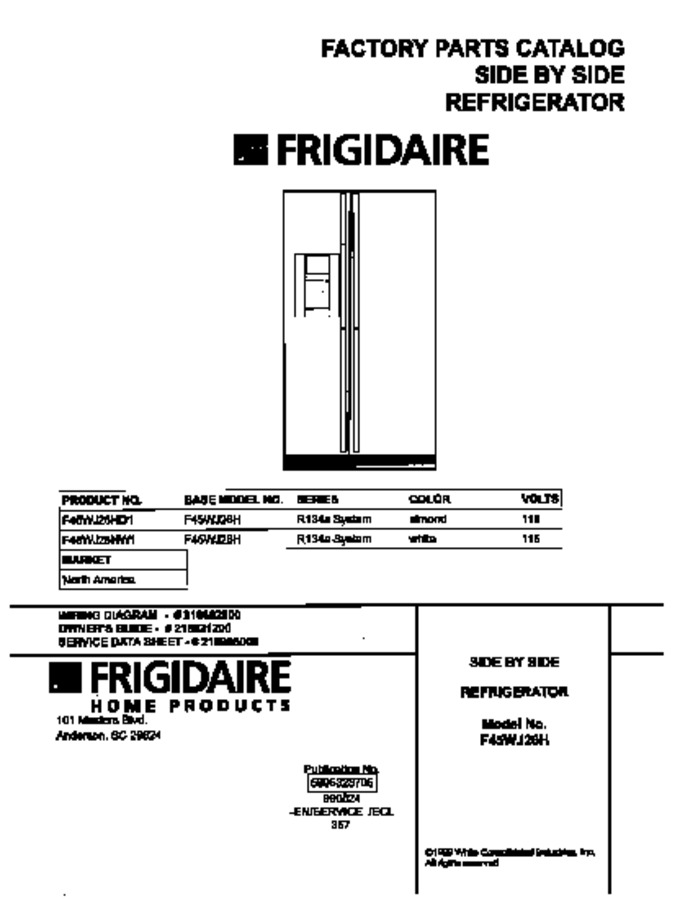 Diagram for F45WJ26HW1