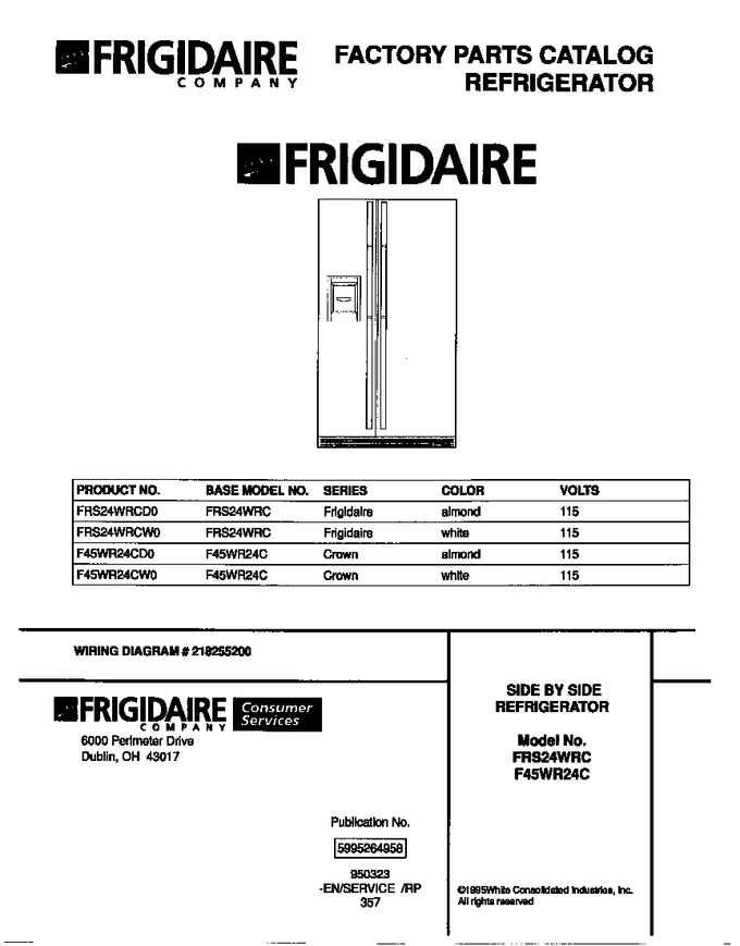 Diagram for F45WR24CW0