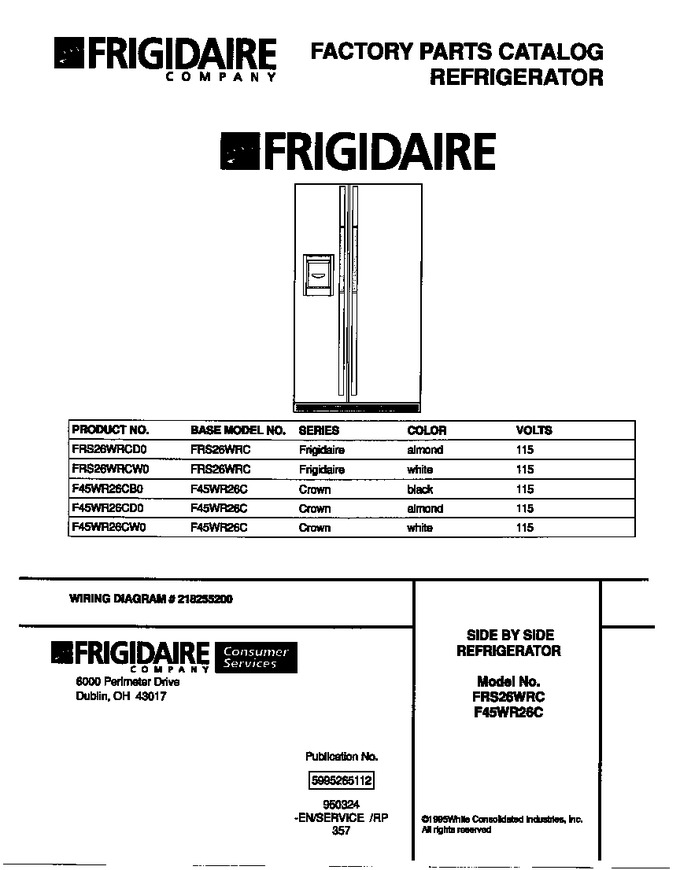 Diagram for F45WR26CB0