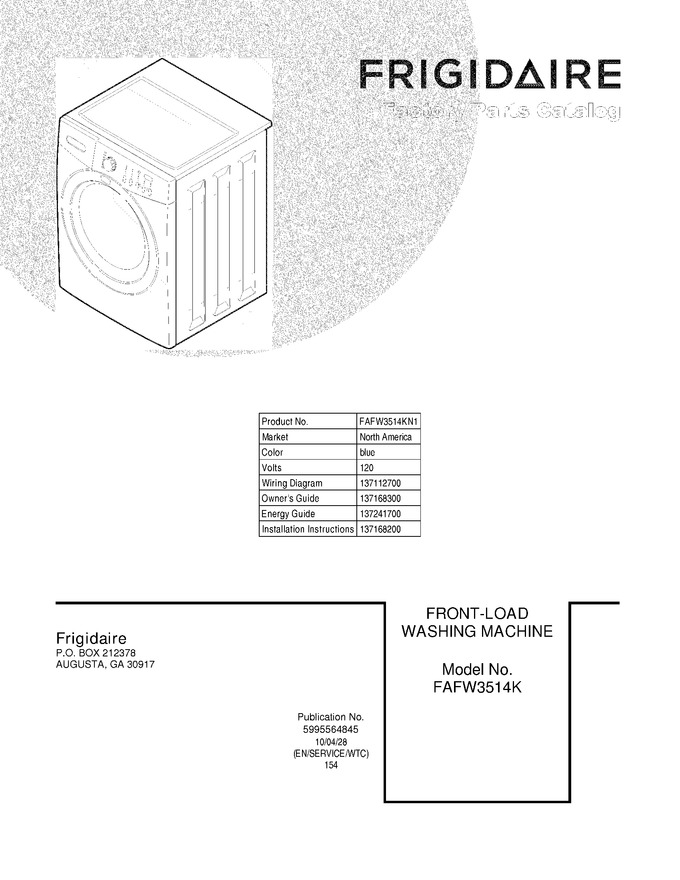 Diagram for FAFW3514KN1