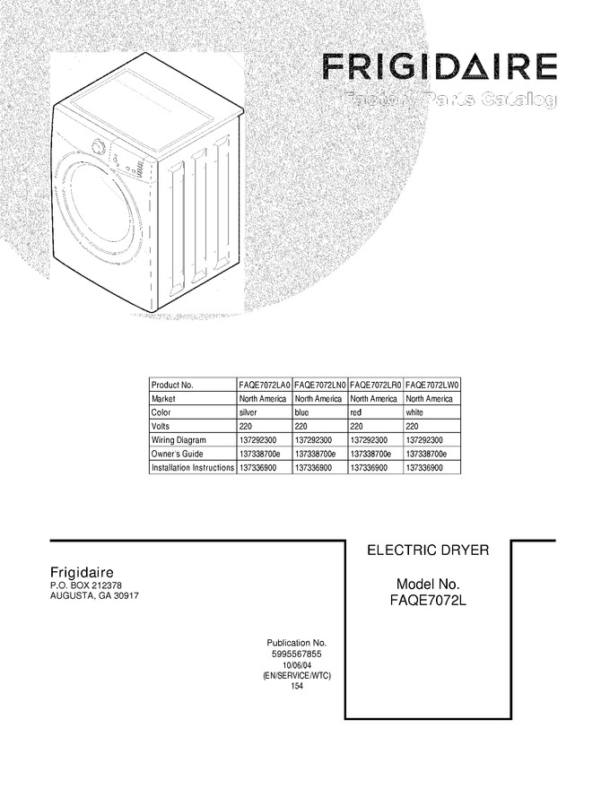 Diagram for FAQE7072LA0