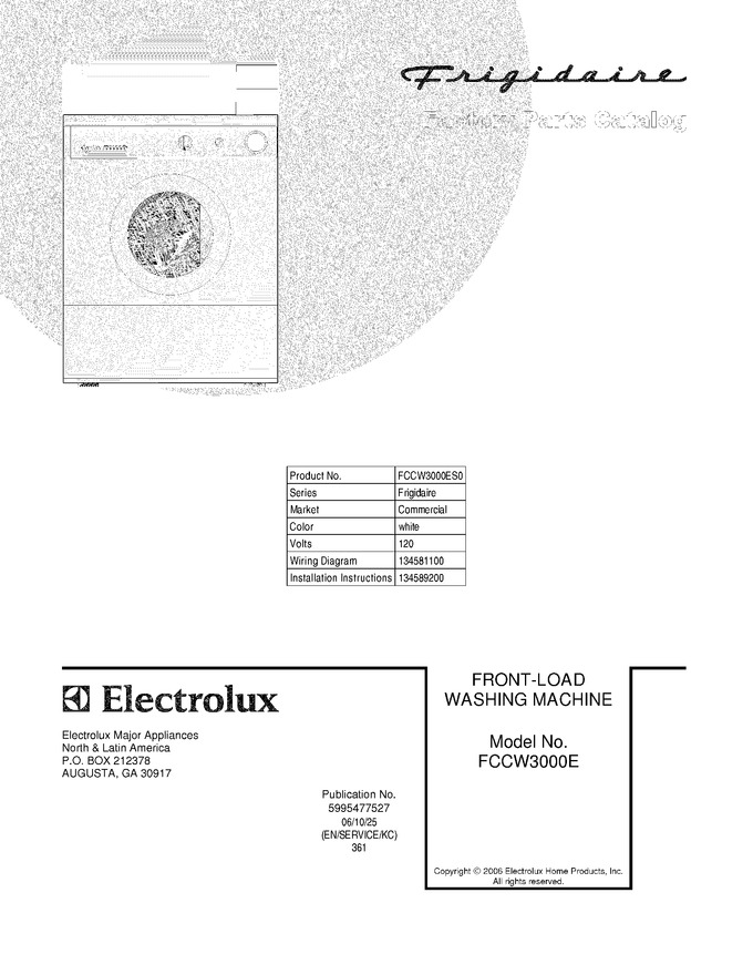 Diagram for FCCW3000ES0
