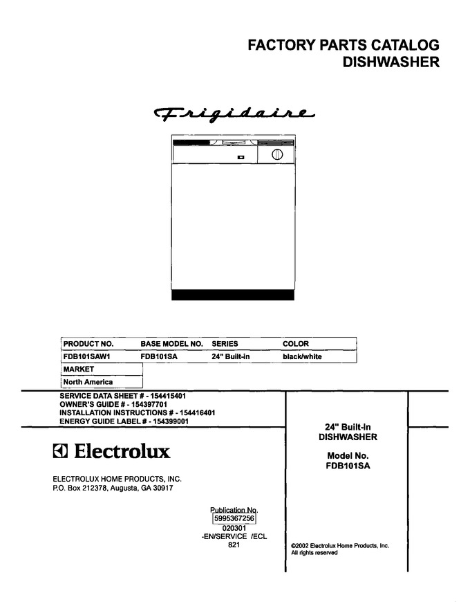 Diagram for FDB101SAW1