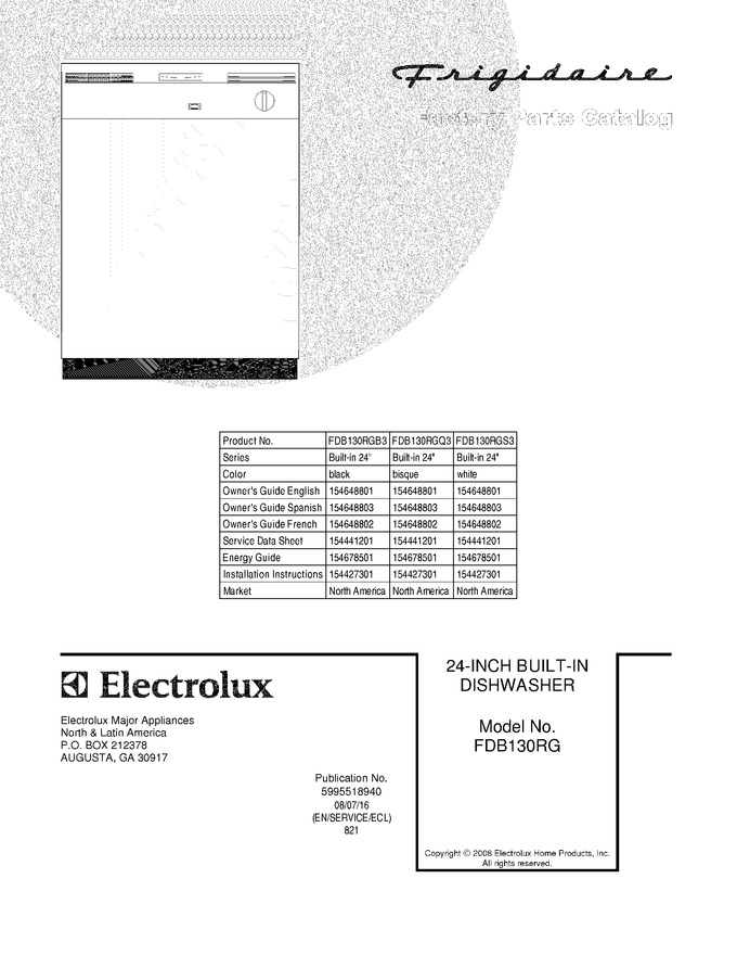 Diagram for FDB130RGS3