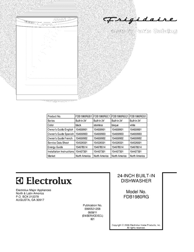 Diagram for FDB1980RGS1