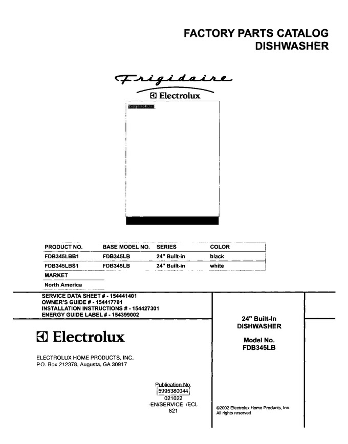 Diagram for FDB345LBS1