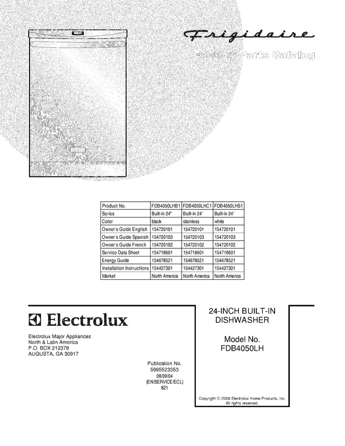 Diagram for FDB4050LHB1