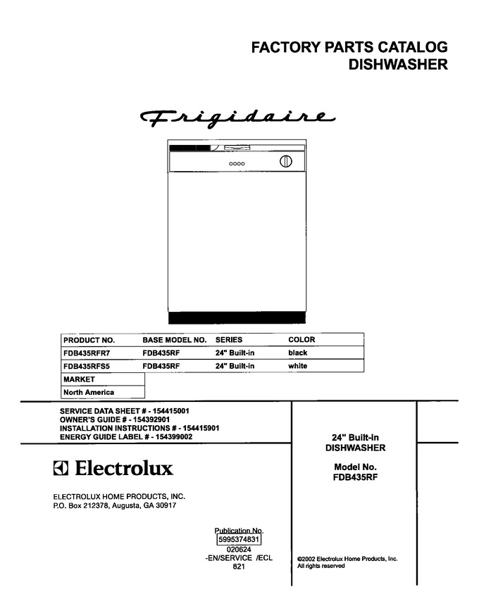 Diagram for FDB435RFR7