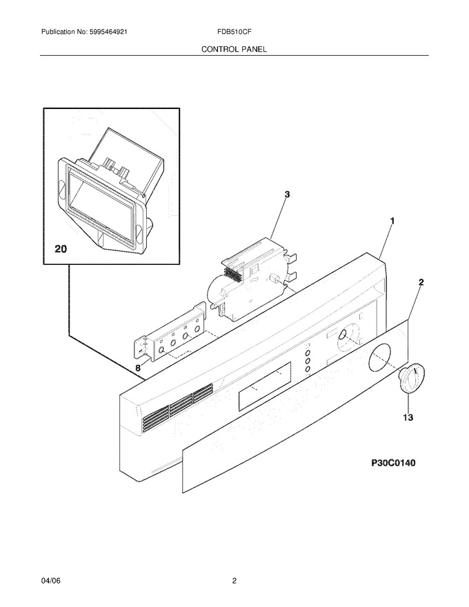 Diagram for FDB510CFS0