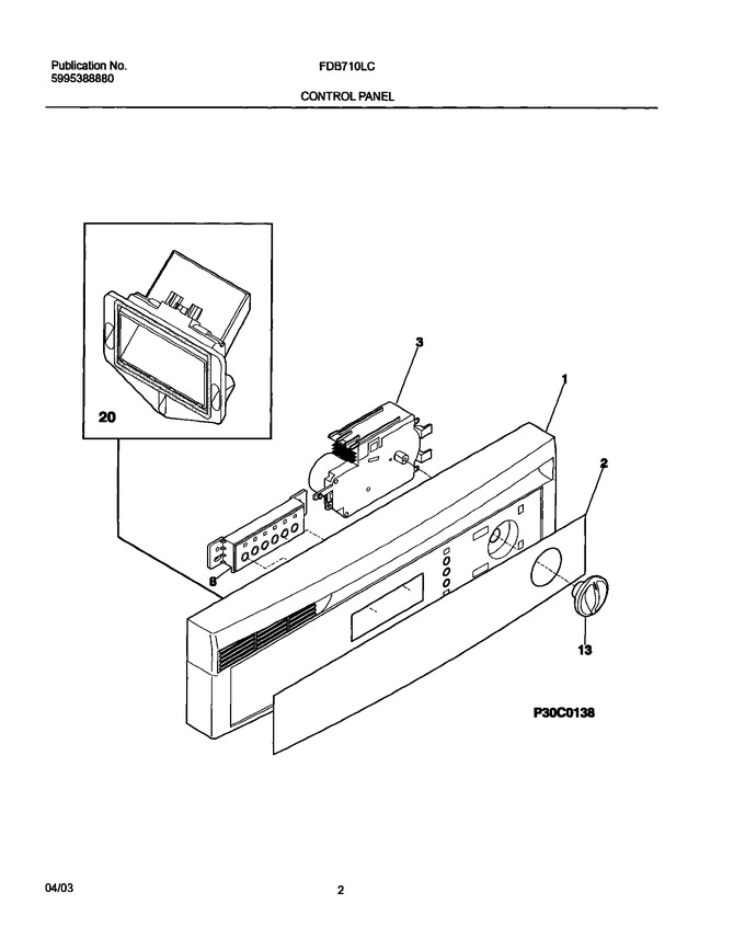 Diagram for FDB710LCB0