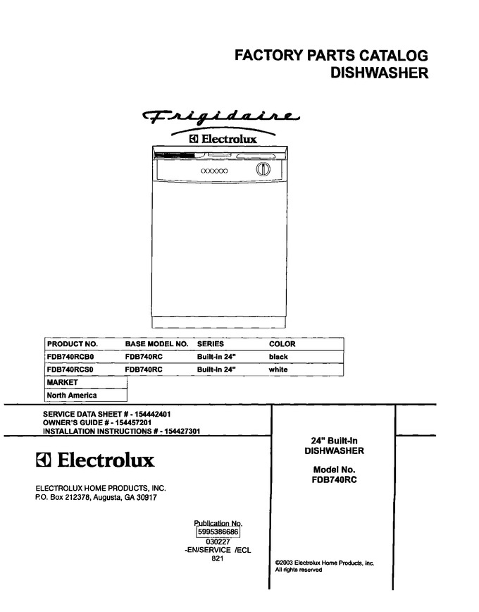 Diagram for FDB740RCB0