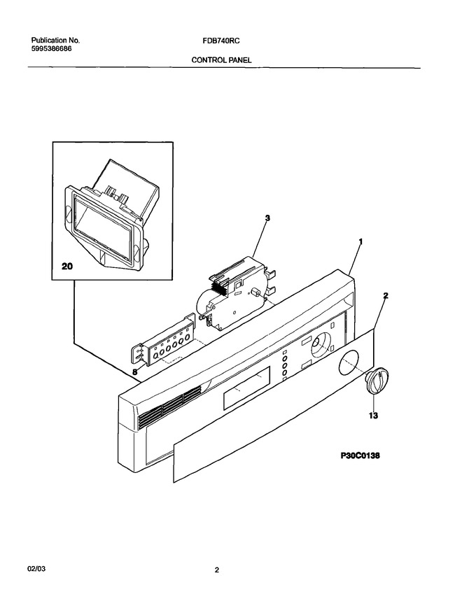 Diagram for FDB740RCB0