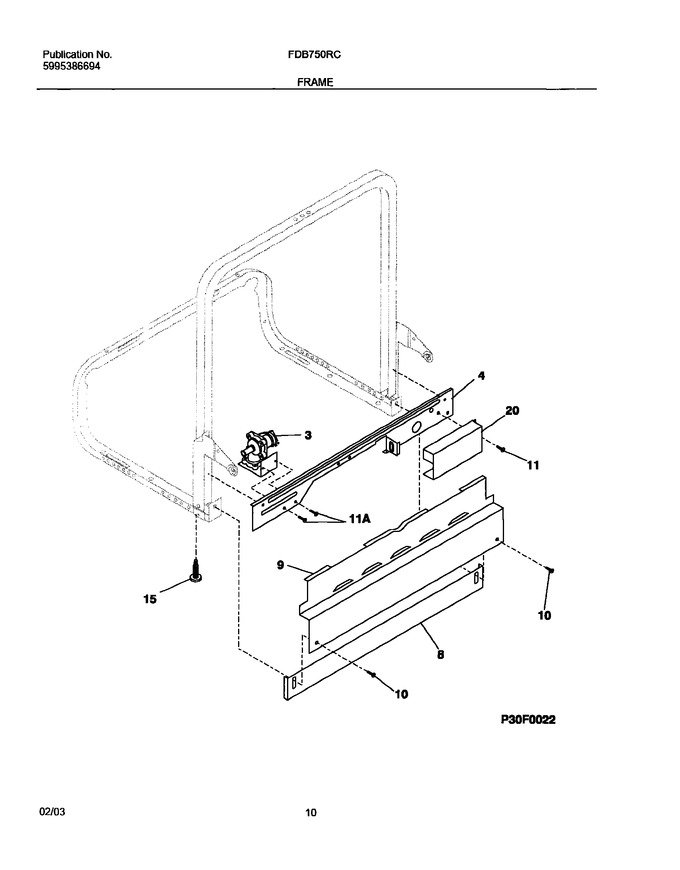 Diagram for FDB750RCB0